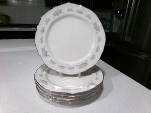 NORITAKE SOUTHERN LACE LOT OF 5 SALAD PLATES - Picture 1 of 3