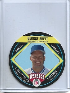 George Brett 1993 King B Baseball Disc #9-Kansas City Royals - Picture 1 of 2