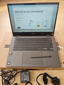ASUS Chromebook CM1402FM2 MediaTek  4GB 128GB eMMC Touchscreen(Broken Digitizer) - Picture 1 of 8