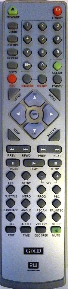 DVD G 500 plus Telecomando GOLD Originale Remote Controller - Immagine 1 di 1