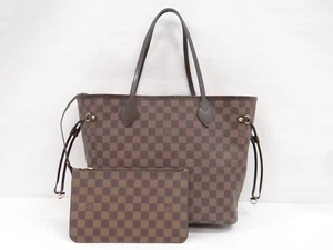 Borsa a tracolla Louis Vuitton Damier Ebene Neverfull MM Spagna 43220108400 2 - Foto 1 di 24