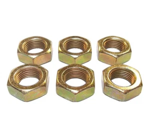 6 PACK 5/8-18 LH STEEL JAM NUTS NUT - Picture 1 of 2