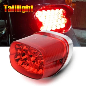 Motorcycle Red Led Brake Tail Light For Dyna Fat Boy Sportster Road King 883 - Picture 1 of 9