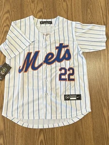 sNWT Juan Soto New York Mets Jersey #22 White Youth Small Stitched - Picture 1 of 5