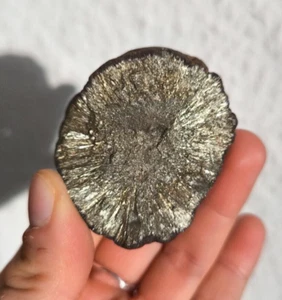 Pyritsonne, Pyrit, Markasit, Esoterik, Katzengold, Glimmer, Heilstein, Mineral - Bild 1 von 6