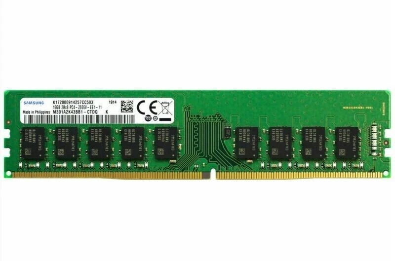 Dell VDFYDC 16GB 2Rx8 PC4 2666V-E ECC DDR4 U DIMM UDIMM Unbuffered - Image 1 of 1