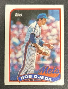 1989 Topps Bob Ojeda Baseball Card #333 Mets Pitcher Poor O/C - Picture 1 of 2