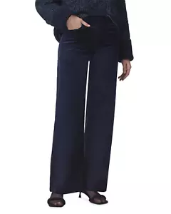 Citizens of Humanity Paloma Baggy High Rise Wide Leg Jean Women 33 Navy (Q1-55) - Picture 1 of 9