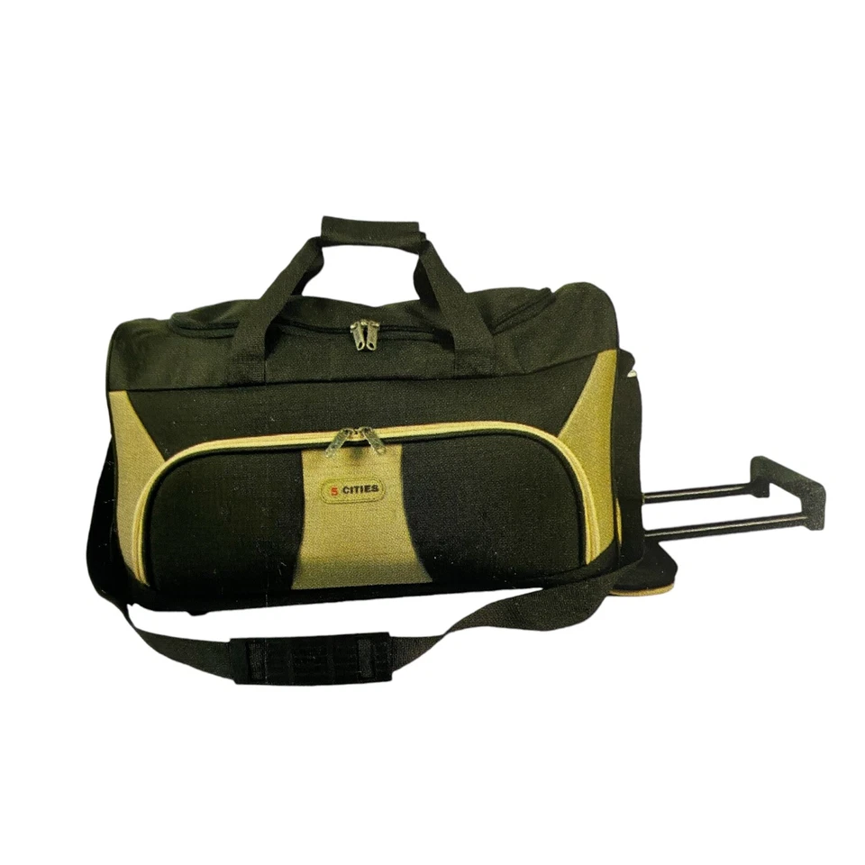 5 Cities 21" Carry On Lightweight Travel Wheeled Cabin Trolley Bag Unisex 36L - Image 1 of 1