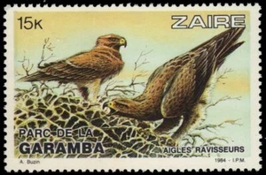 ZAIRE 1132 - Garamba National Park " Tawny Eagle" (pb40598) - Picture 1 of 1