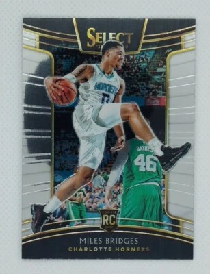 2018-19 Panini Select Concourse Miles Bridges Rookie RC #17, Charlotte Hornets - Image 1 of 4
