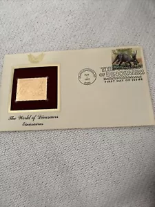 USPS Einiosaurus Gold The World of Dino Stamp May 1, 1997 Grand Junction, CO - Picture 1 of 3