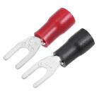 300Pcs Sv125 32 Insulated Fork Electrical Crimp Terminal 22 16Awg Red Black