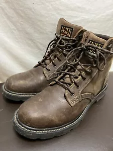 Ariat Men's ASTM F2892-11 EH Brown Leather Waterproof Work Boots Laces Size 10D - Picture 1 of 11