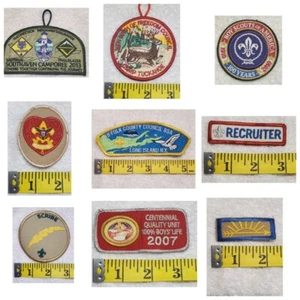 Vtg Lot Boy Scouts of America Merit Badges Patches BSA Arrow NY Scribe Tuckahoe  - Picture 1 of 12