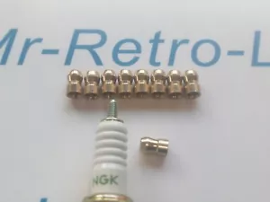 SPARK PLUG TERMINAL BULLET BRASS X 8 PACK IGNITION SPARK PLUG NIPPLE TOP NUT M4 - Picture 1 of 2
