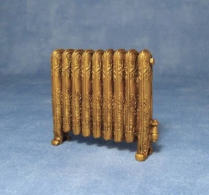 1 :12 scale Dolls House  RADIATOR Antique Gold  D2329 - Picture 1 of 1
