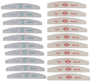 IBD JEWEL Nail FILES Pack 10ct or 50ct  Rub or Emerald - Your Choice. - Picture 1 of 5