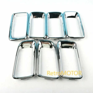 7PCS Car ABS Front Grille Vent Hole Ring Frame For Jeep Compass 2011-2017 12 13 - Picture 1 of 3