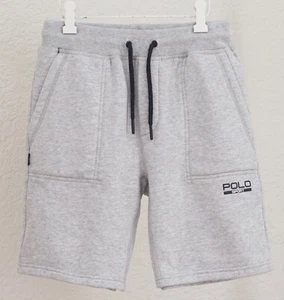 Polo Sport Ralph Lauren Boys Cotton Fleece Shorts Size M (12) Gray New - Picture 1 of 6