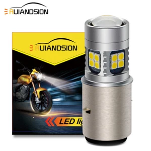1PC Bianco BA20D 3030 22 LED Lampadina del faro dello scooter per moto DC 6V-24V - Picture 1 of 7