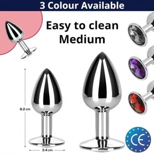 Analplug Diamant Edelstahl Kristall ButtPlug Sexspielzeug Dildo Anal Stöpsel 💕 - Bild 1 von 14