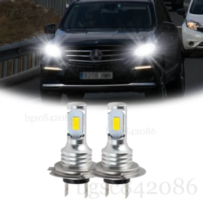 For Mercedes-Benz ML350 2003-2015 Super White H7 LED Headlight Low Beam Bulbs 2x - Image 1 of 4