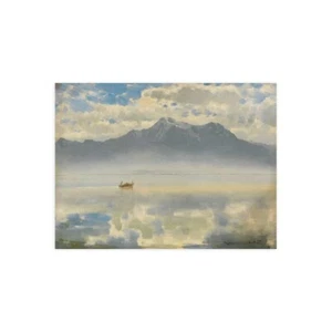 Druck auf Leinwand oder Papier Poster oder Rahmen Joseph Wopfner Chiemseespiegel - Bild 1 von 2