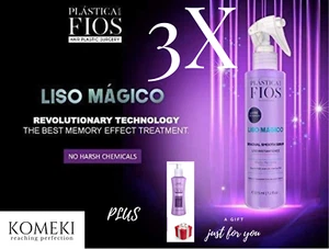 Cadiveu Plastica dos Fios Liso Magico Gradual Smooth Serum Treat.3 x 215ml 7.2oz - Picture 1 of 4