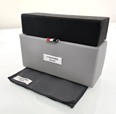 Thom Browne Eyeglass Case 6x2x1.5 Original Authentic Black Glasses Case W/ Cloth - Image 1 of 4
