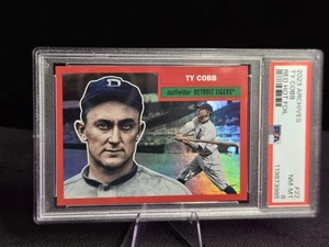 2023 Topps Archives 1956 Topps espalda blanca lámina roja caliente/50 Ty Cobb #22 patio - Imagen 1 de 6