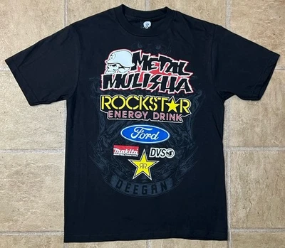 Camiseta Metal Mulisha Brian Deegan Motorsports Para Hombre Pequeña Rockstar Ford DVS 2012 Foto 1 de 4
