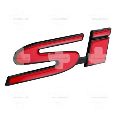 fit GENUINE OEM  Modification Black Red Honda Civic Si Sport Rear Letter Emblem Foto 1 de 4