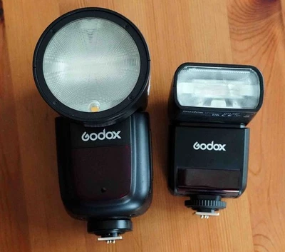 Godox V1-O and TT350 flashes for Olympus/Panasonic cameras - Image 1 of 3