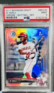 Jo Adell 2017 Bowman Draft Chrome 1st Prospect Refractor #BDC-95 PSA 9 - Angels! - Bild 1 von 2
