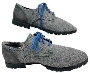 Woolrich Herren 8,5 Grau Schnürschuhe Vintage Wolle Schuhe Vibram Sohlen "Tadellos" - Bild 1 von 9