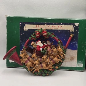 PLACA DE PARED NAVIDAD VINTAGE TALLY YO HO PINTADA A MANO - Imagen 1 de 14