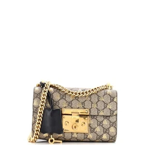 Gucci Padlock Shoulder Bag Printed GG Coated Canvas Small - Picture 1 of 7