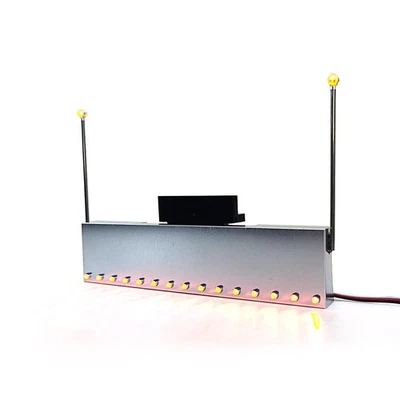 Metal Front Bumper with Led Light For 1/14 Tamiya RC Tractor Truck 56301 56344 - Image 1 of 4