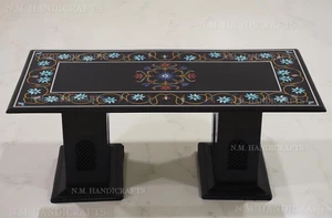 5'x3' antique design marble Dining Table Top Hallway table pietra dura inlay art - Picture 1 of 8