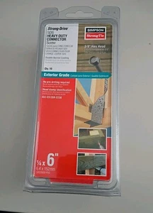 Simpson 1/4 x 6 Strong-Drive SDS Heavy-Duty Connector Screw - Pack of 10 Screws - Picture 1 of 6