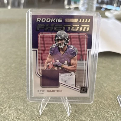 2022 Panini Donruss - Rookie Phenom Jerseys Kyle Hamilton #RPJ-37 (MEM, RC) - Image 1 of 2