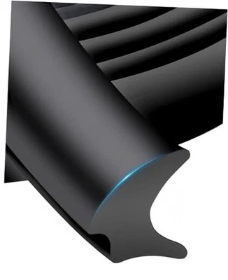 Обновленное уплотнение окна автофургона — 0,5 x 0,275 дюйма водонепроницаемое резиновое для автофургона 10 футов черное - Изображение 1 из 4