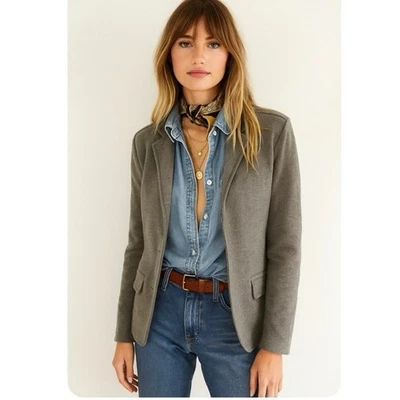 Blazer Lauren Ralph Lauren Gris Tejido Dorado RL Botones Preppy Chic S Pequeño Foto 1 de 4