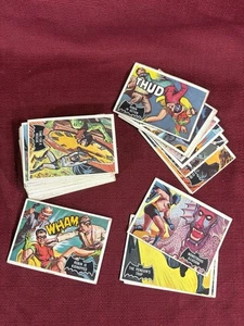 1966 TOPPS USA BATMAN BLACK BAT TRADING CARDS LOT OF 35 -free mailing - Picture 1 of 18