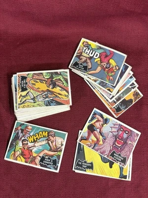 Lote de 35 tarjetas coleccionables 1966 Topps Estados Unidos Batman Black Bat - envío gratuito Foto 1 de 4