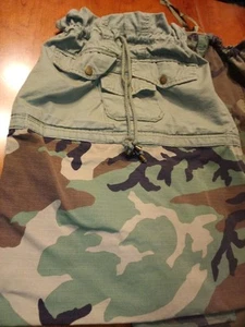 Homemade Drawstring Handbag Camouflage/Army Green 20.5"L x 16.5"W Adjust Strap - Picture 1 of 5