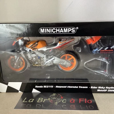 Minichamps 1/12 Collection Moto , Honda RC211V , Nicky Hayden MotoGP 2006 - Photo 1/4