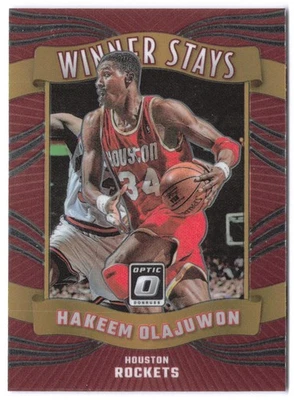Holograma Donruss Optic #12 Hakeem Olajuwon Winner Stays 2023-24 Foto 1 de 2