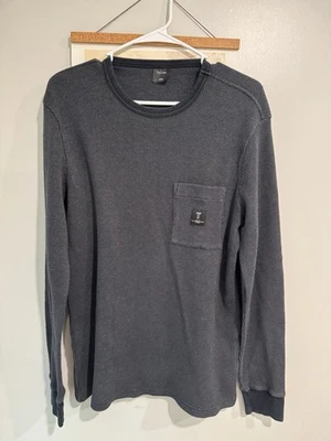 Men’s Tavik Waffle Knit Thermal Shirt Dark Grey Medium - Image 1 of 4